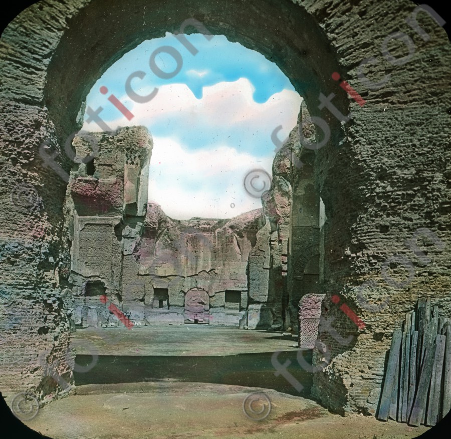 Caracalla-Thermen - Foto foticon-simon-033-057.jpg | foticon.de - Bilddatenbank für Motive aus Geschichte und Kultur
